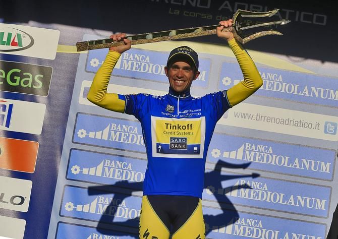 Alberto Contador (Tinkoff-Saxo) won the overall 2014 Tirreno-Adriatico