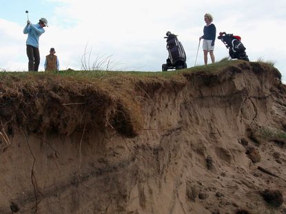 Parts Of England's Oldest Golf Course Washed Away Into The Sea