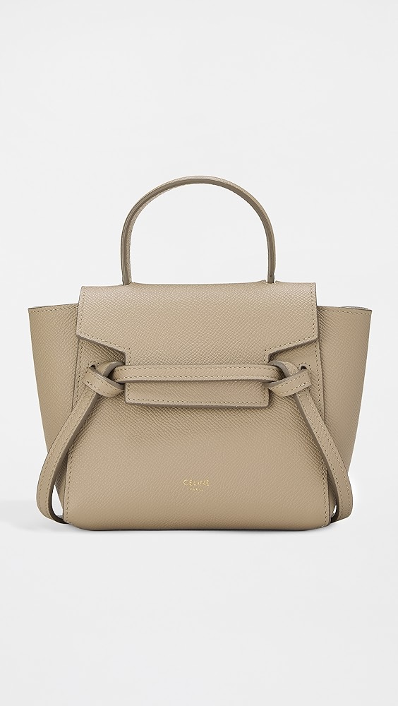 What Goes Around Comes Around Celine Grained Calfskin Micro Belt Bag