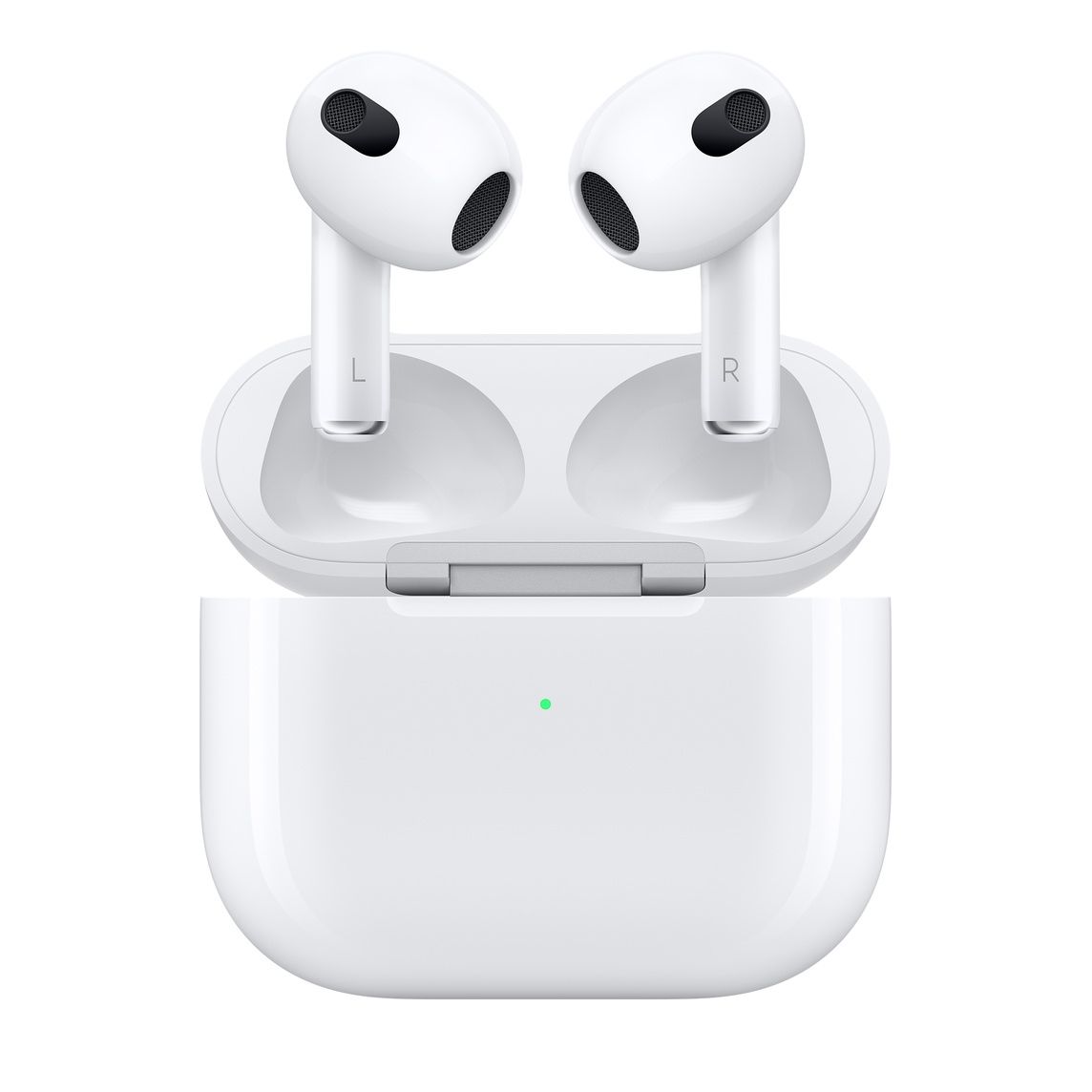 AirPods 3 and Charging Case on a white background