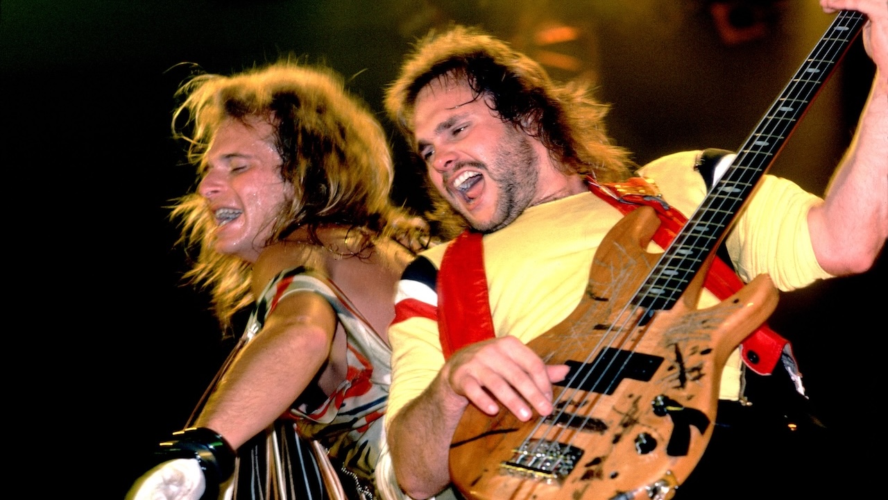 David Lee Roth and Michael Anthony of Van Halen on 1/18/84 in Jacksonville