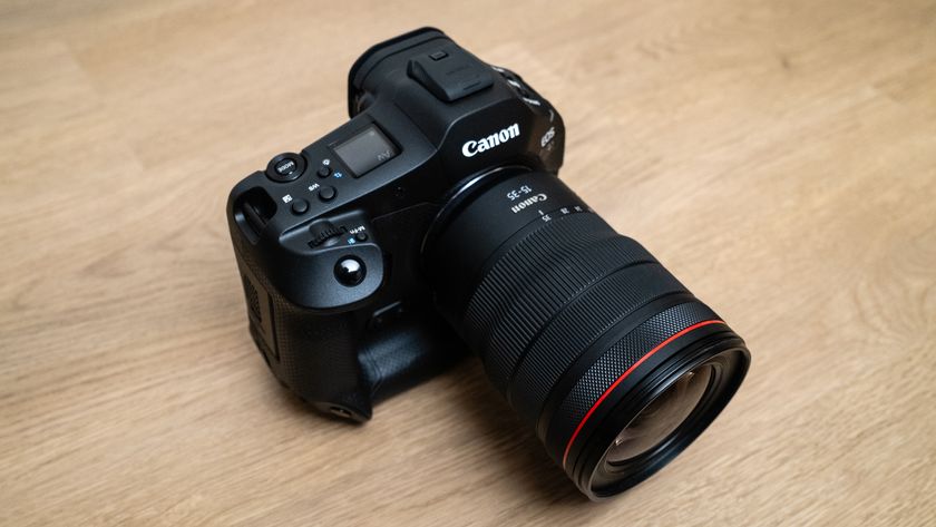 Canon RF 15-35mm f/2.8L IS USM attached to a Canon EOS R1