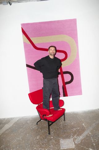 Massimo Giorgetti’s new rug collection exhibited at Fondazione Albini