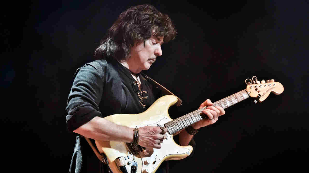 Ritchie Blackmore performing onstage in 2018