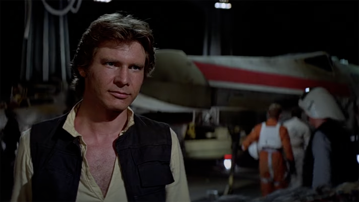 Han Solo saying &quot;May the Force be with you.&quot;