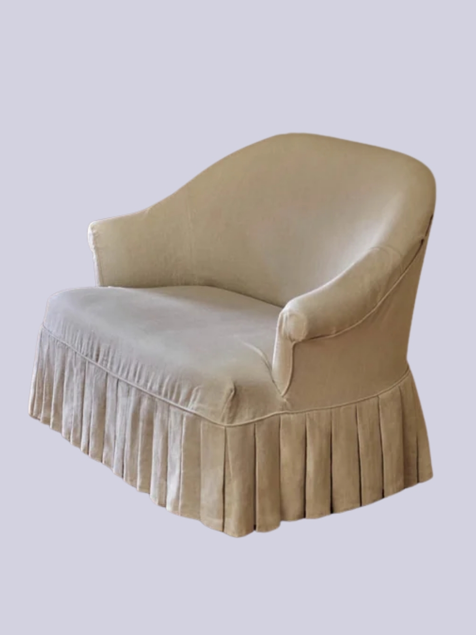 Rowen &amp;amp; Wren, Clandon Pleated Sofa, Ecru Linen