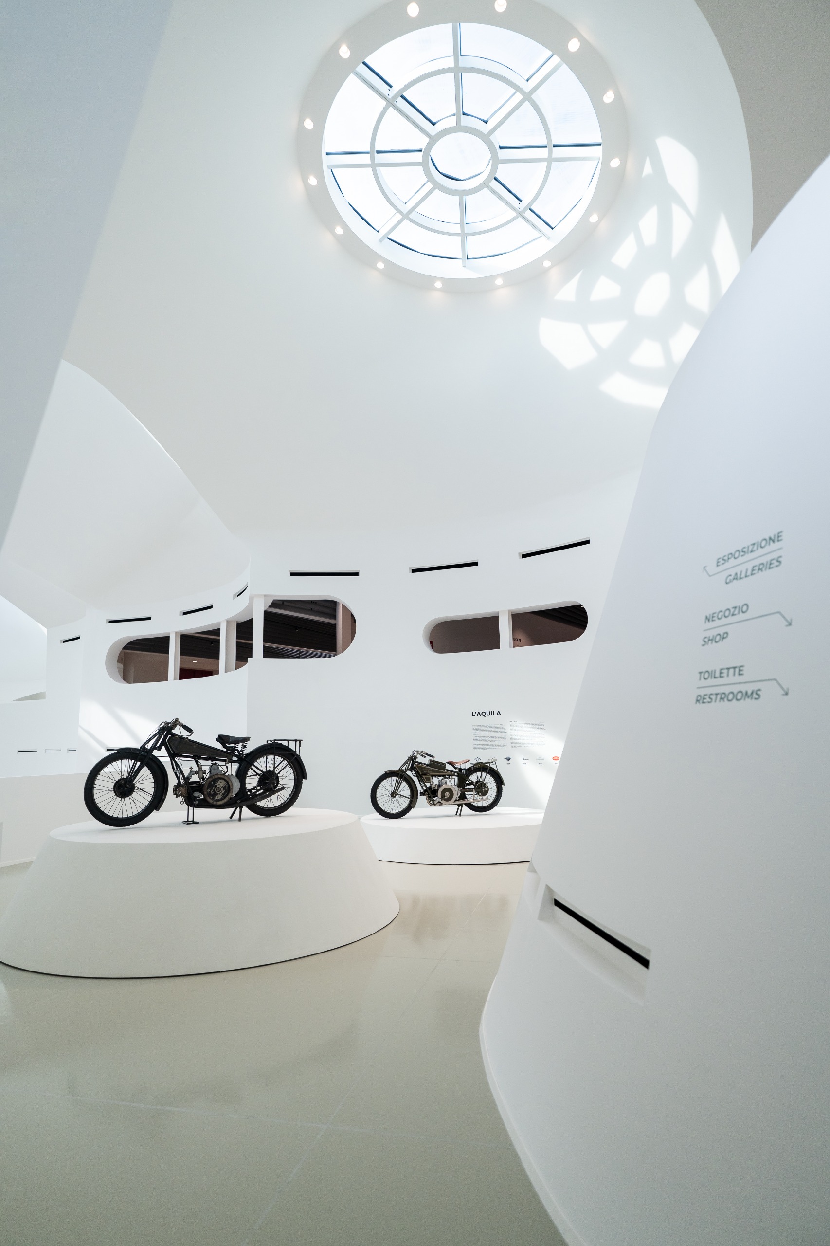 Inside Moto Guzzi museum and HQ