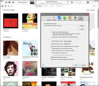 iTunes music library directory