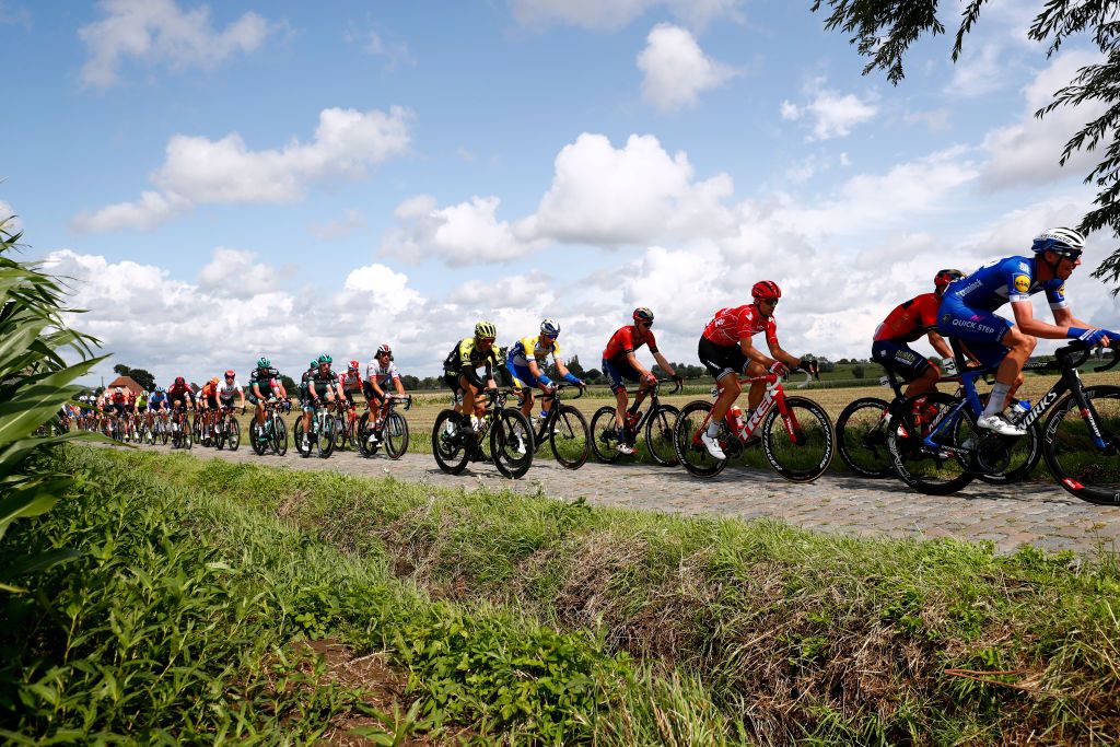 Stage 2 of the Binkbank Tour included cobbles and crosswinds