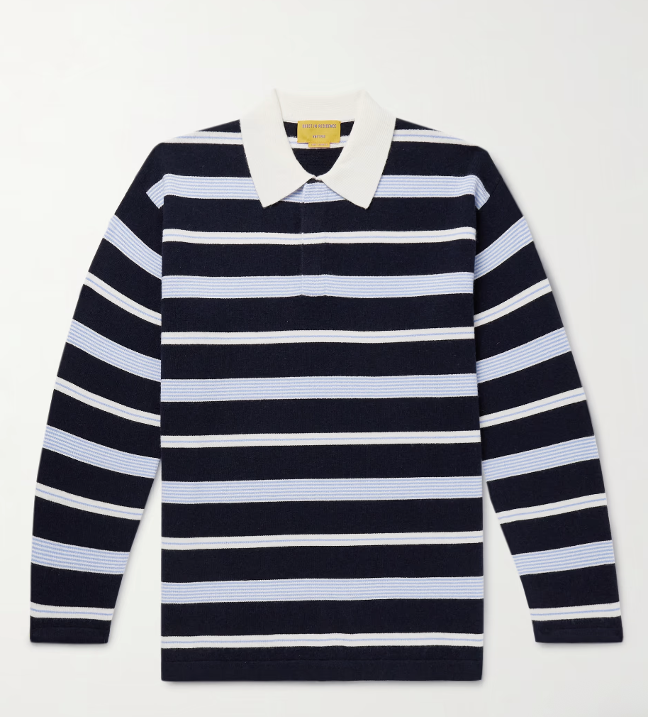 Guest In Residence, Striped Cashmere Polo Shirt