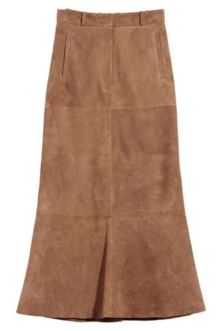 & Other Stories Suede Midi Skirt