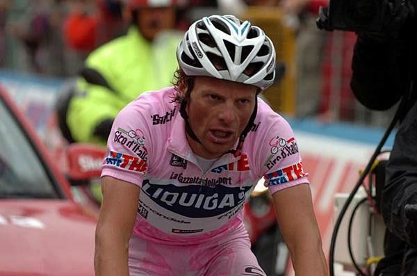 Danilo Di Luca (Liquigas) finishes.