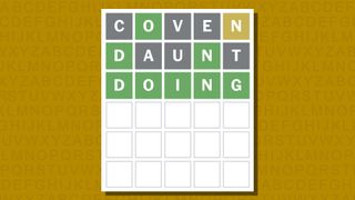 Wordle answer for game 939 on a yellow background