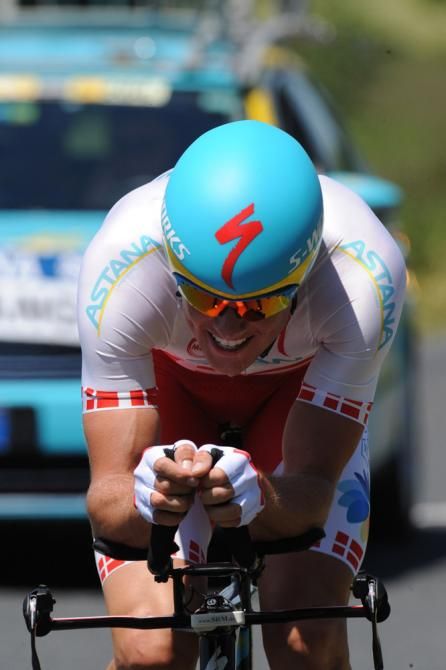 Danish time trial champion Jakob Fuglsang (Astana)