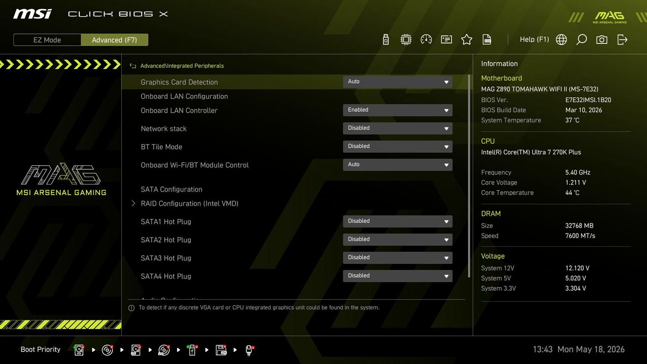 MSI MAG Z890 Tomahawk Wifi II