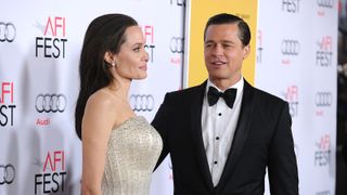 Angelina Jolie and Brad Pitt attend the premiere of "By the Sea" at the 2015 AFI Fest at TCL Chinese 6 Theatres on November 5, 2015 in Hollywood, California
