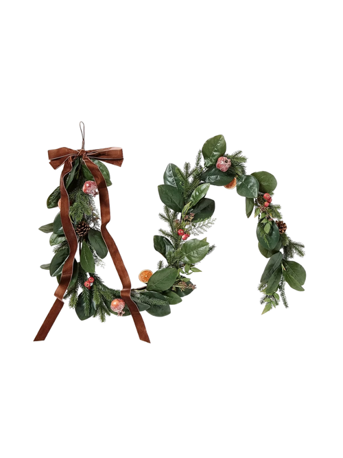 Sugared Fruit Christmas Garland