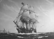 SS Savannah, the first steam powered ship to cross the Atlantic Ocean