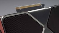 Close-up shot of an RTX 5070's PCIe slot