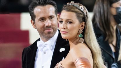 Blake Lively and Ryan Reynolds arrive to The 2022 Met Gala Celebrating "In America: An Anthology of Fashion" at The Metropolitan Museum of Art on May 02, 2022 in New York City.