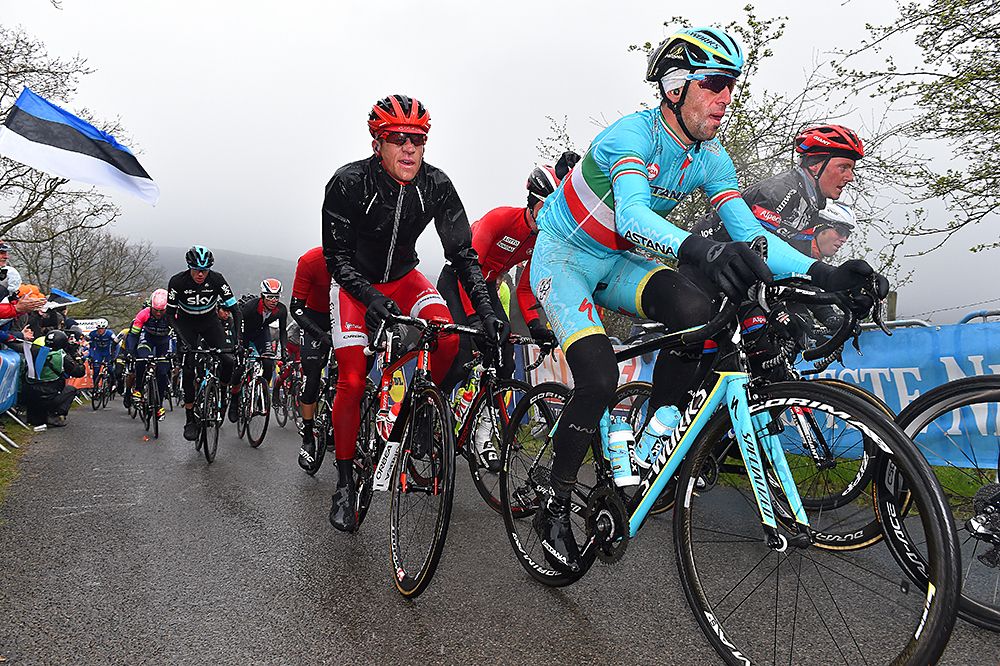 Vincenzo NIbali (Astana) at Liege-Bastogne-Liege