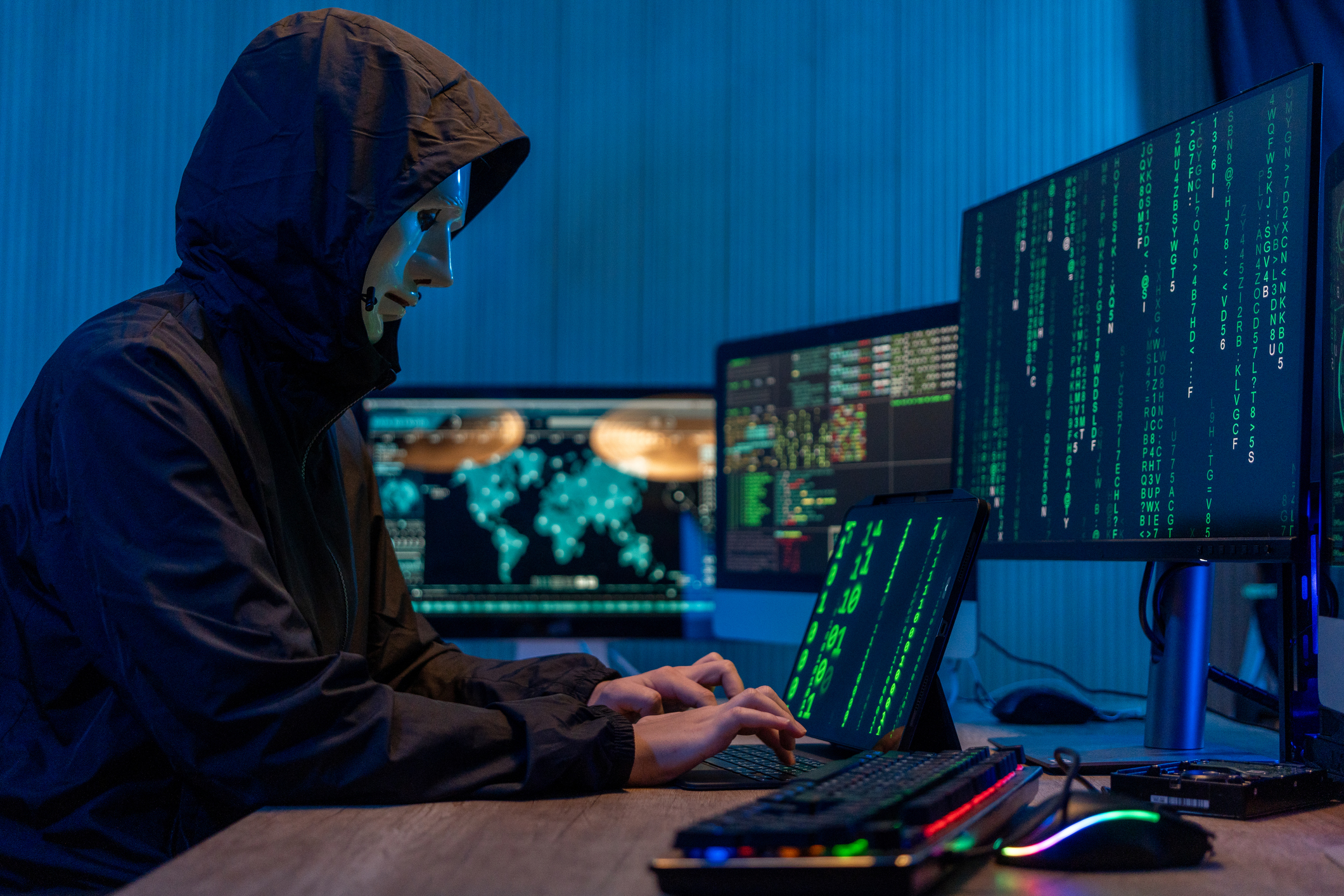 A hacker does hackery things