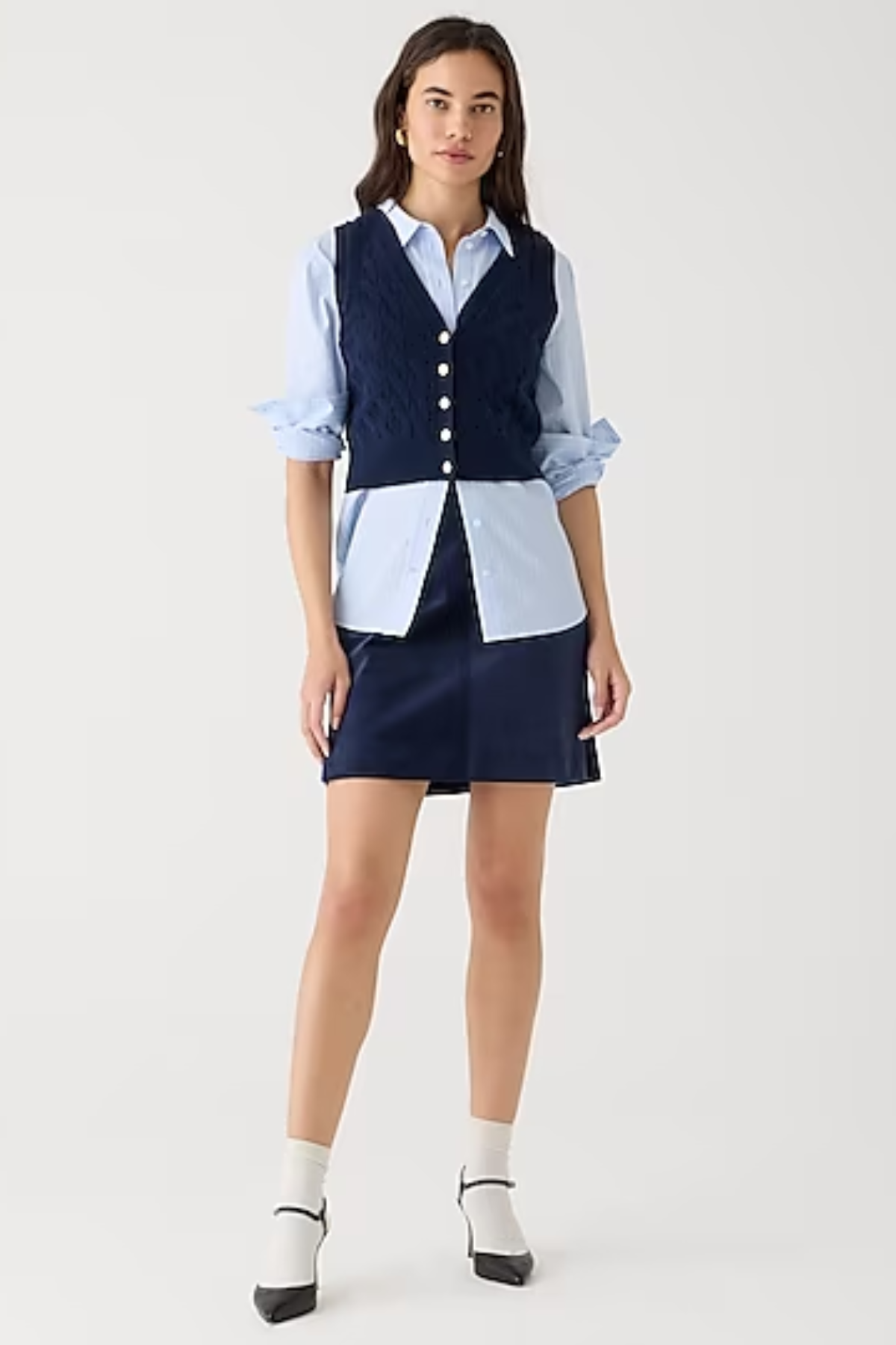 J.Crew Natasha skirt in stretch corduroy 