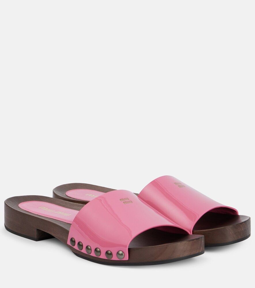 Patent Leather Clogs