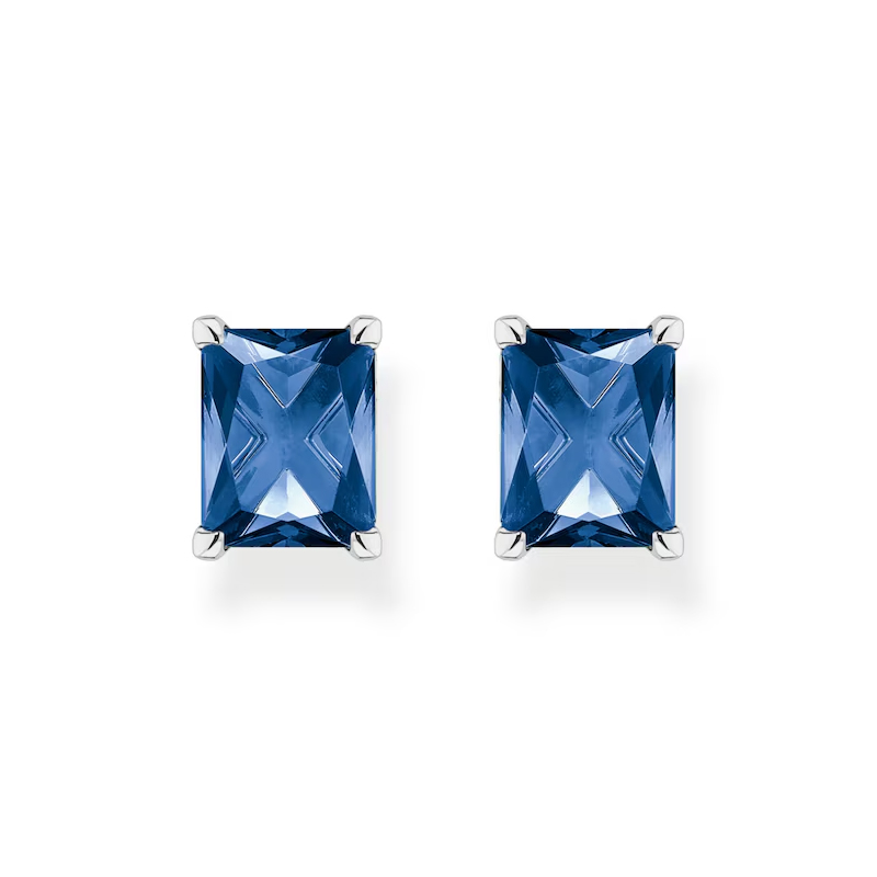 Thomas Sabo blue stone stud earrings