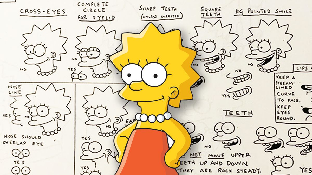 Original The Simpsons style guide reveals fascinating character design