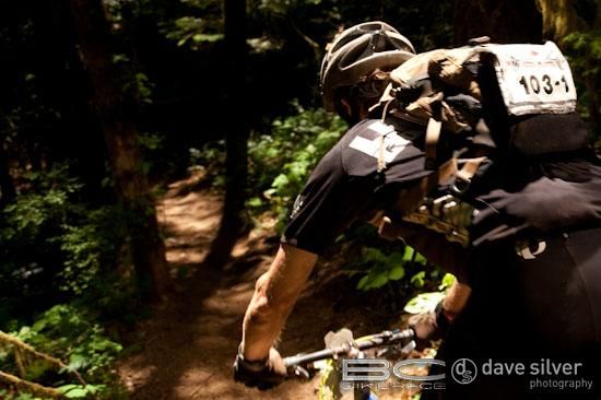 Some shady singletrack on stage three.