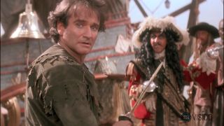 Robin Williams and Dustin Hoffman in Hook