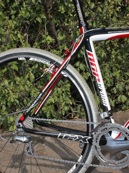 The Norcross uses the familiar - and well proven - road bike design theme of large-diameter chain stays mated to relatively slender seat stays