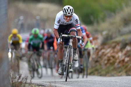 Pete Kennaugh (Sky) on the offensive.