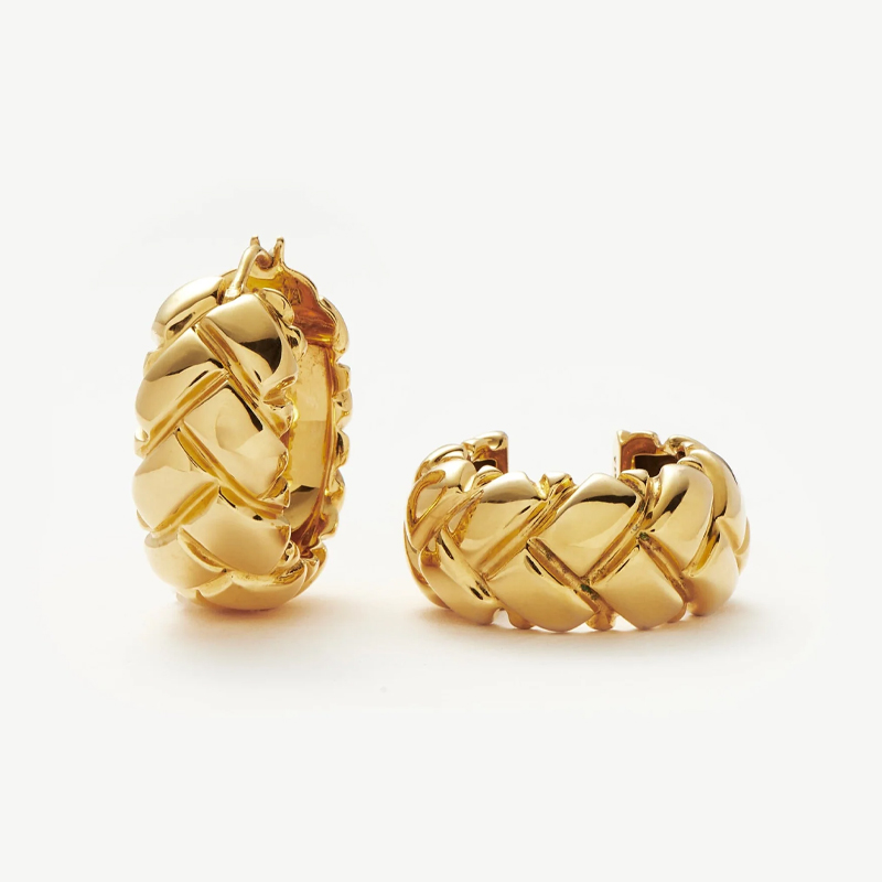 Missoma gold chunky earrings