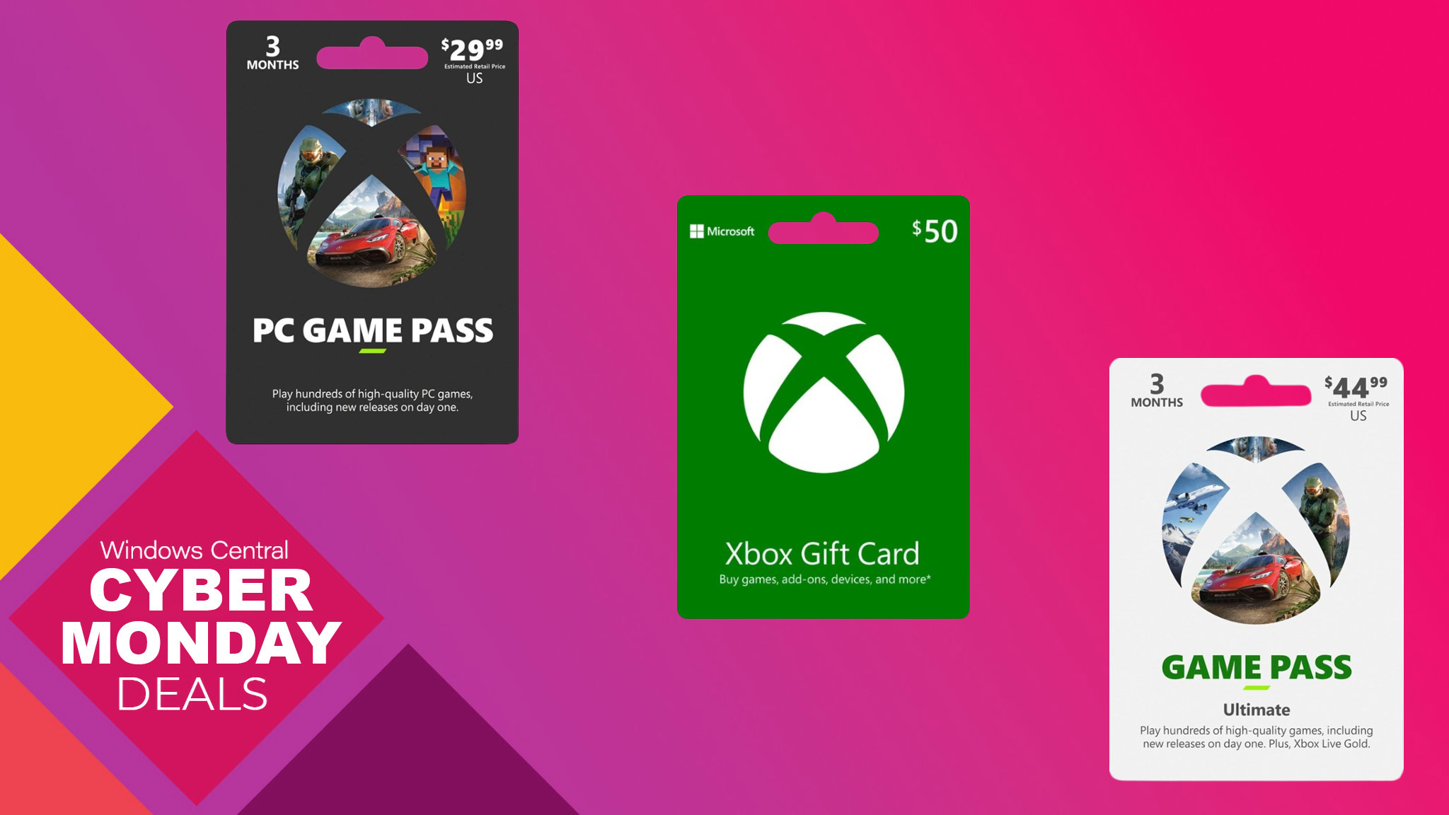 Grap Goed doen Gaan Best Cyber Monday Xbox gift cards and Game Pass deals | Windows Central