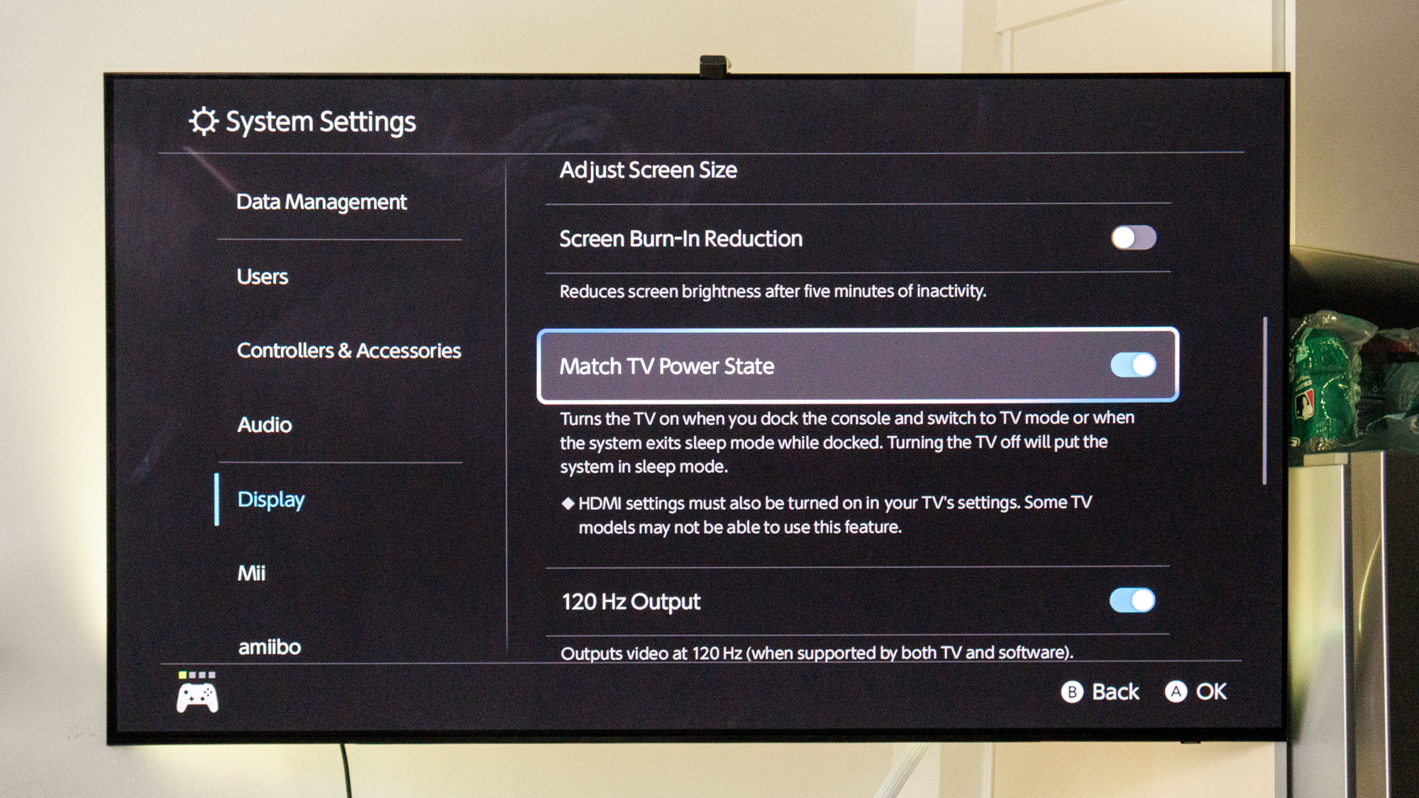 Nintendo Switch 2 TV settings