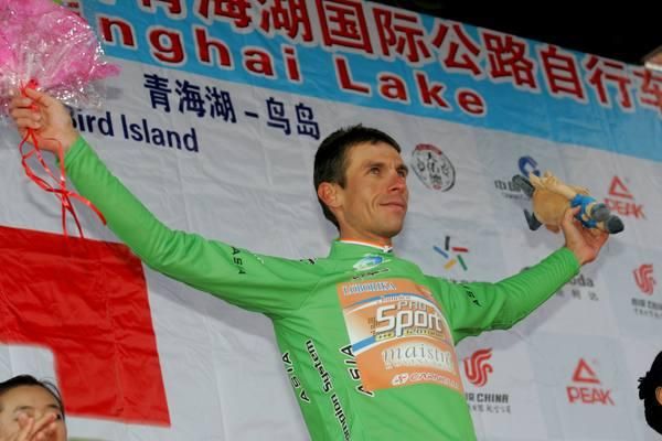 Radoslav Rogina (Loborika) in the sprinters jersey.