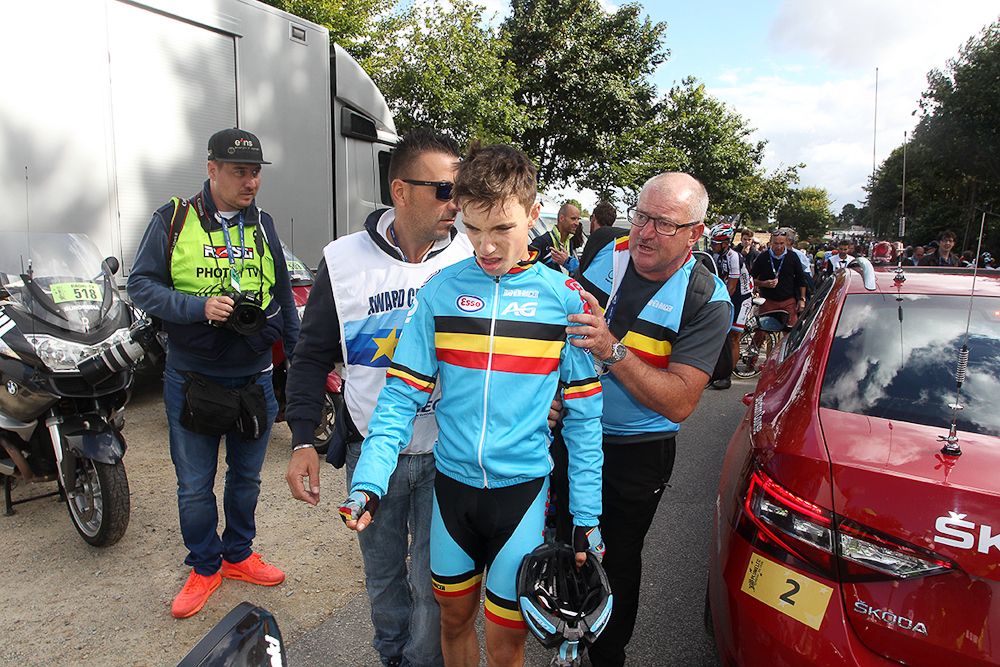 Bjorg Lambrecht (Belgium) after the European championship road race