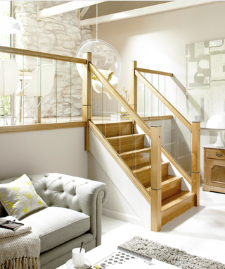 glass and oak staircase ideas