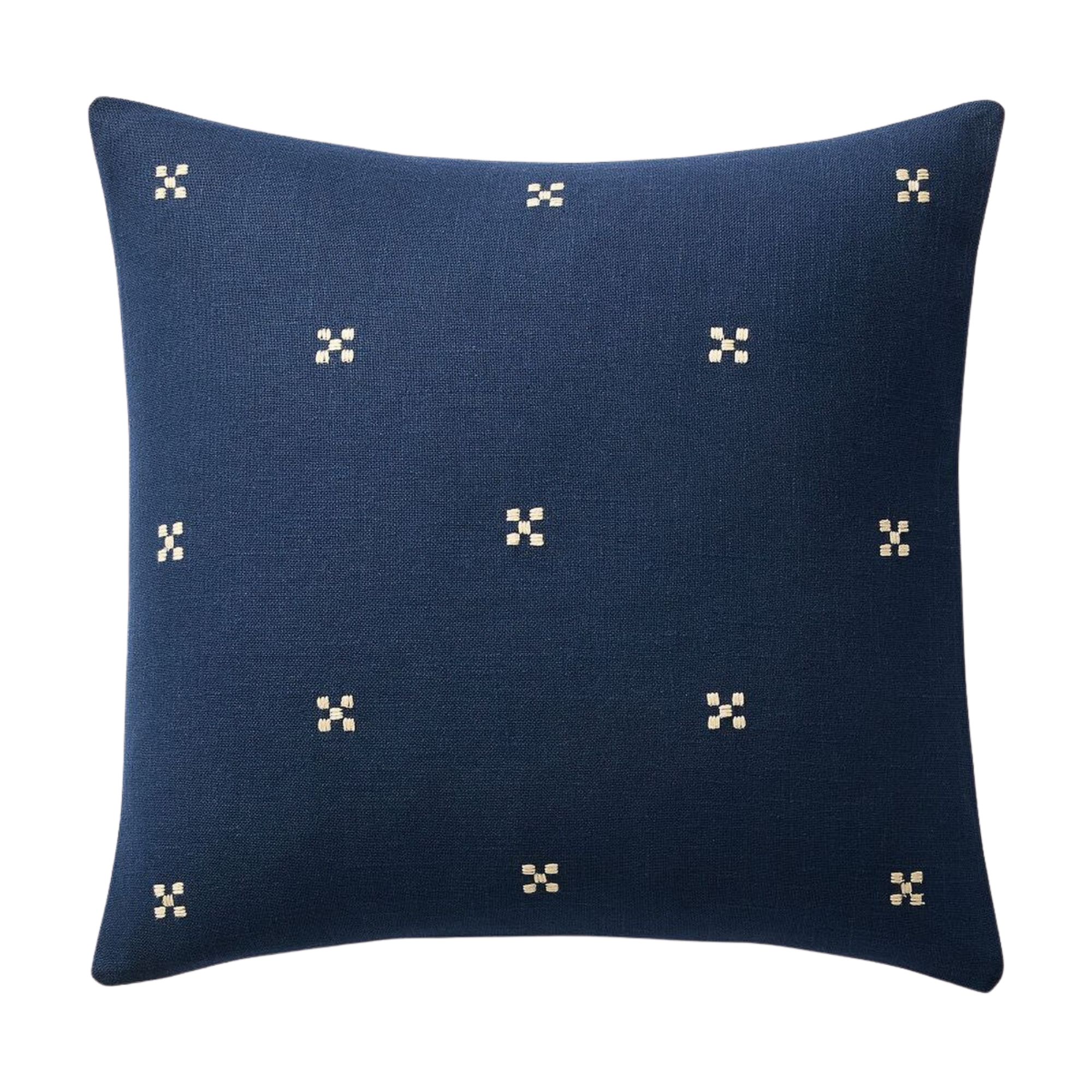 West Elm, Stitched Ditsy Geo Cushion Cover in Midnight