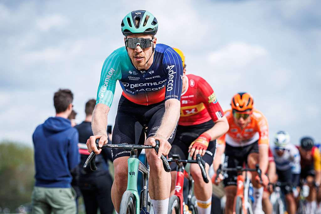 PARIS, FRANCE - APRIL 12: Cees Bol of Decathlon CMA CGM Team of Netherlands during the match between Paris v Roubaix Men Elite at the Paris on April 12, 2026 in Paris France (Photo by Pim Waslander/Soccrates/Getty Images)
