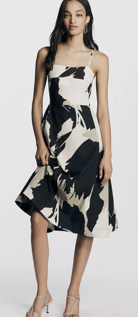 Anthropologie, By Anthropologie 100% Cotton Bare Waisted Midi Dress