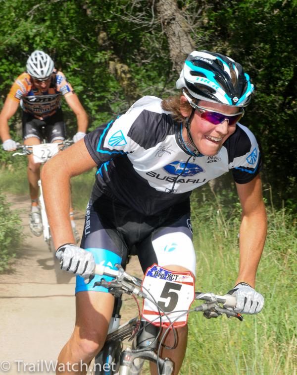 Sam Schultz (Subaru-Trek) on the gas.