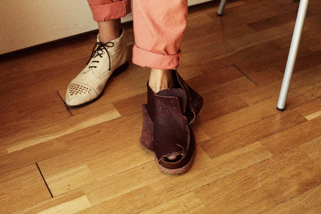 Shoe sculptures