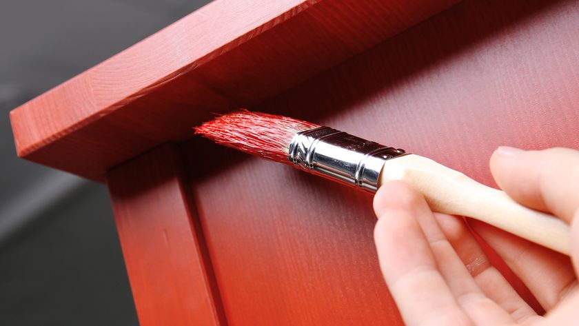 Painting furniture red