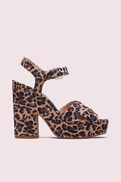 Kate Spade Grace Leopard Platform Sandals