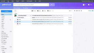 Yahoo Mail's user interface