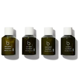 set of four mini bath and body products