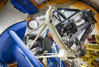 The Dark Energy Camera is mounted on the Blanco telescope in Chile.